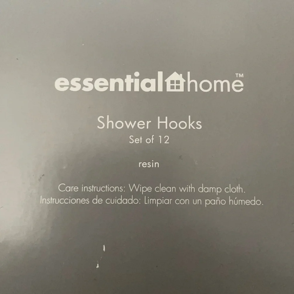 Essential Home Sailboat Shower Hooks Set of 12